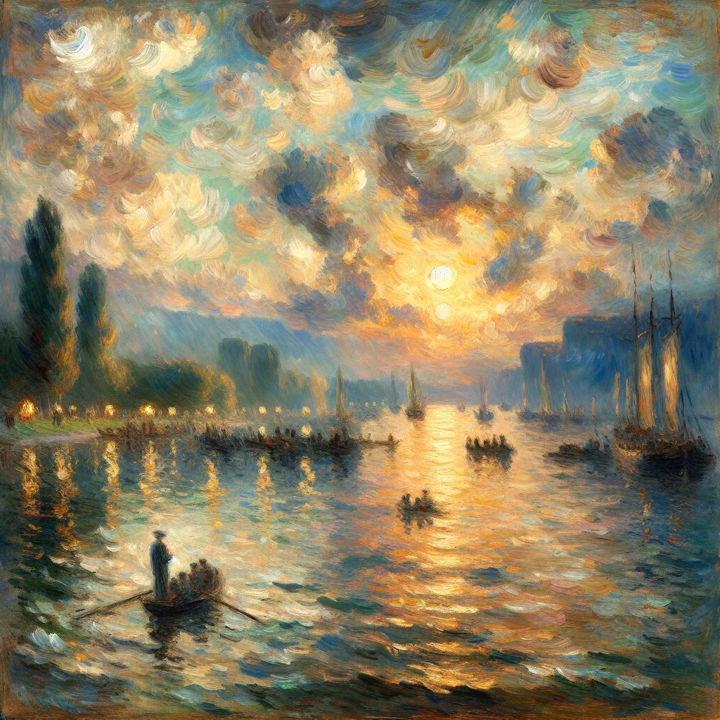 Moving, Loss, Solace, Healing, Love in the style of Monet