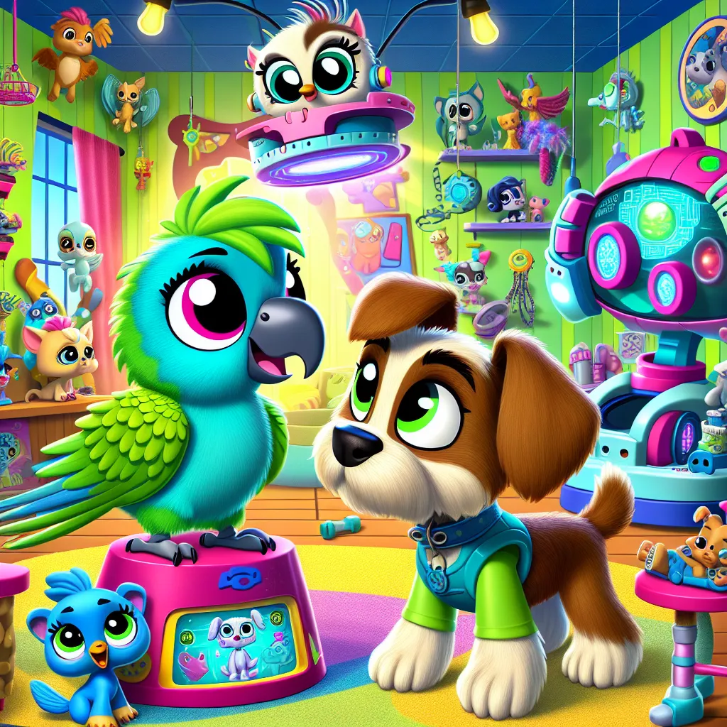 An animated episode of "Littlest Pet Shop: A World of Our Own" titled "The Terrier Within." Edie, a parakeet, faces the challenge of playing Le Woof in a play, struggling to embrace the canine essence. With the help of a body swap device created by Manny, Edie swaps bodies with Roxie, a terrier, to embody the role. Through comical mishaps and heartfelt moments, Edie learns that embodying a character is more than just acting – it's about embracing who you are and the joy of friendship. The quirky