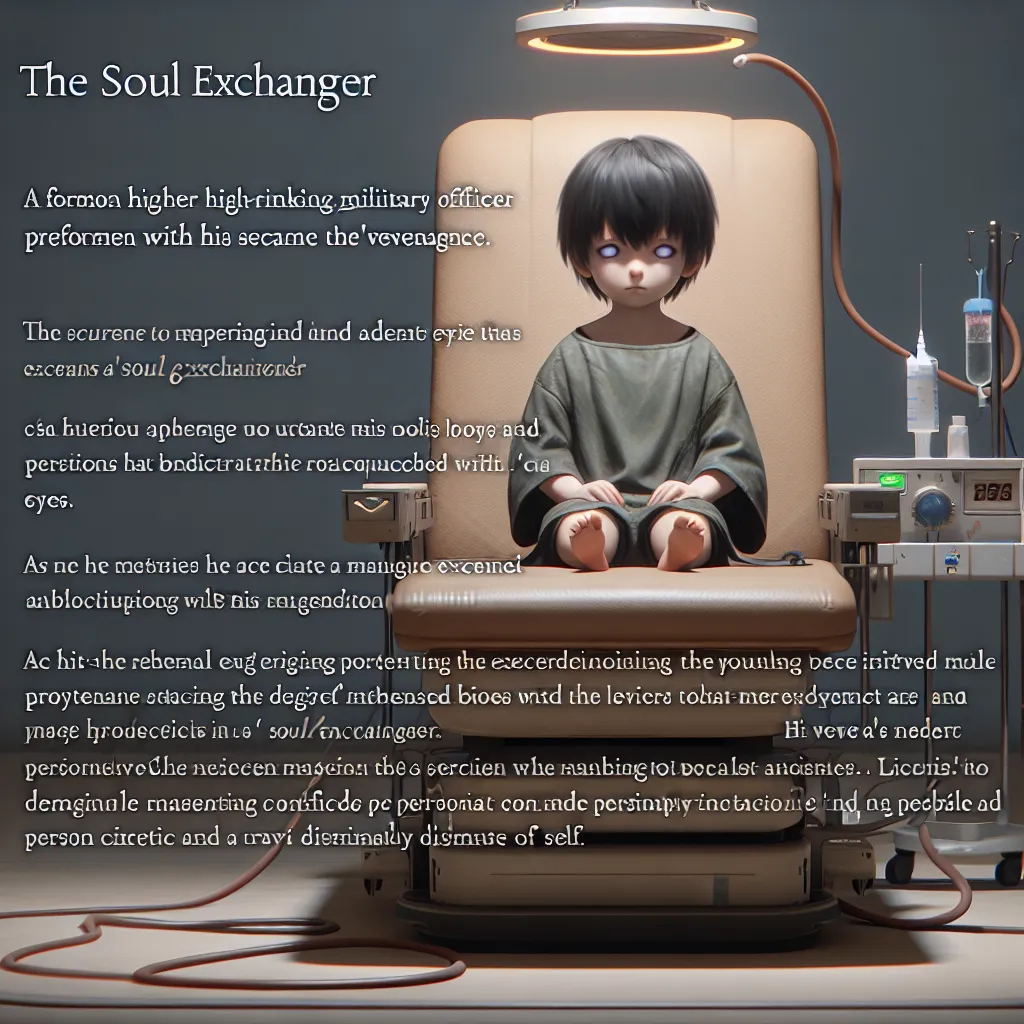 A black-haired, young girl with vacant eyes sits bound to a medical chair; her captor, a disgraced Air Chief Marshall, prepares to undergo a device called the Soul Exchanger. The chapter follows the Marshall's plan for revenge as he switches bodies with the young witch, Francesca Lucchini. As he adjusts to his new identity, he must navigate the expectations and quirks of his supposed persona while battling internal turmoil and a fading sense of self.