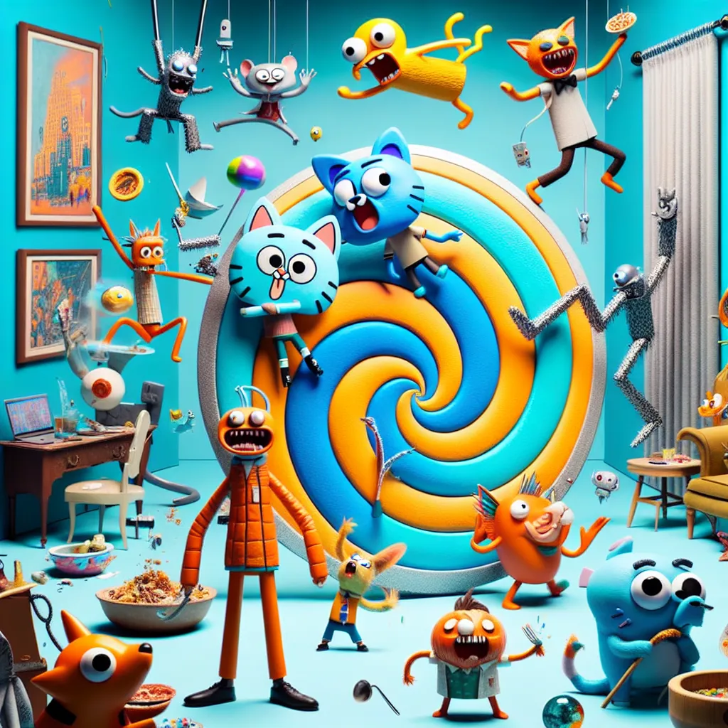 A humorous family tale unfolds as Gumball and Darwin attempt hypnotism on their unsuspecting family with a makeshift spiral, leading to frozen antics and chaotic consequences.