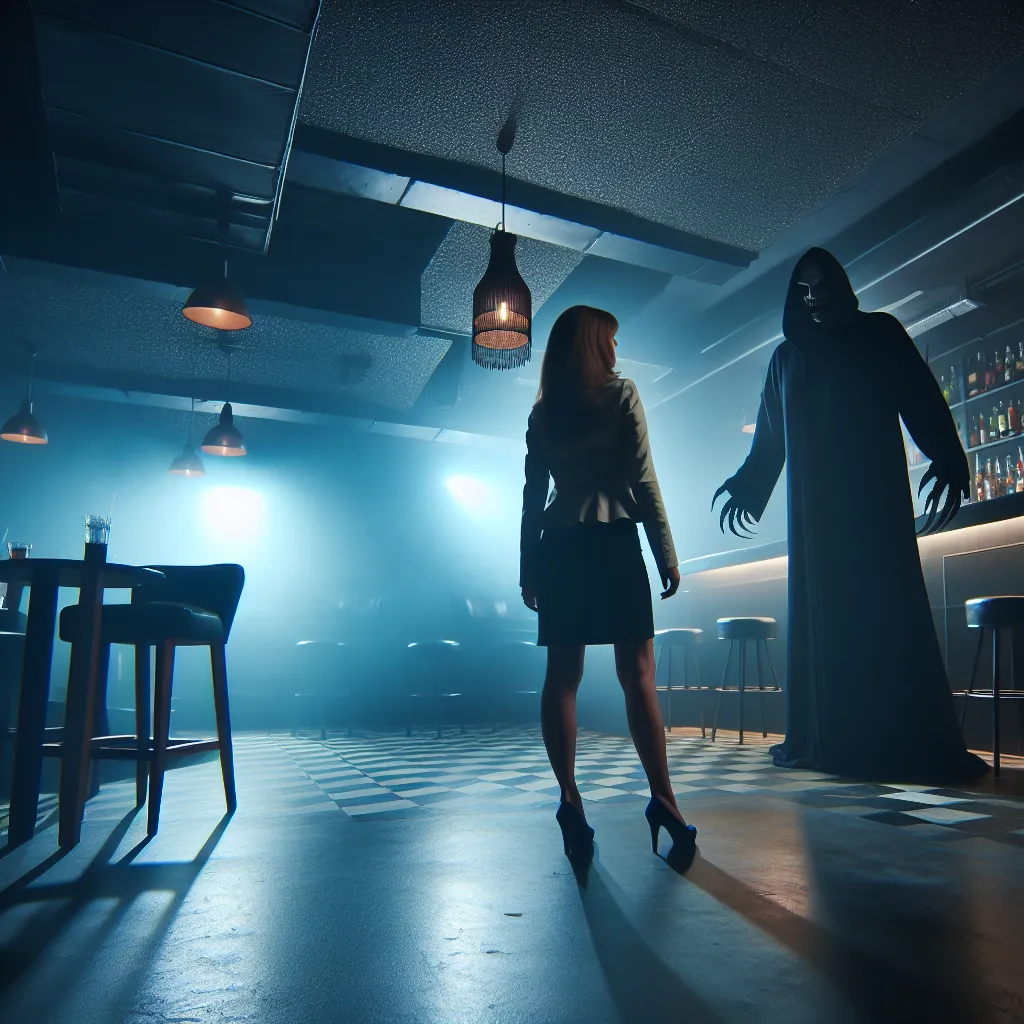 A horror story set in a nightclub called The Gloaming Room, where the owner, Lila Weaver, confronts a sinister and mysterious patron who brings darkness and danger to her establishment.