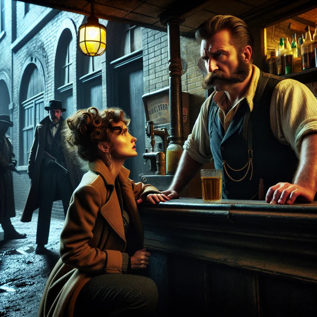 A thrilling scene in Madripoor's Lowtown: Elle seeks shelter at the Princess Bar, where Wolverine comes to her aid against shadowy figures.