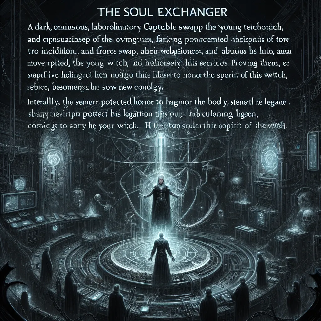 A dark and ominous laboratory houses the Soul Exchanger, a forbiddent technology capable of swapping the souls and consciousness of two individuals. Trevor Maloney, seeking revenge, captures young witch Francesca Lucchini and forces a swap, taking possession of her body. As Trevor-now-Lucchini, he must seamlessly navigate her world and relationships while hiding his true identity. Filled with internal turmoil and guilt, Trevor-now-Lucchini must prove his worth in battle and protect the 501st Joi