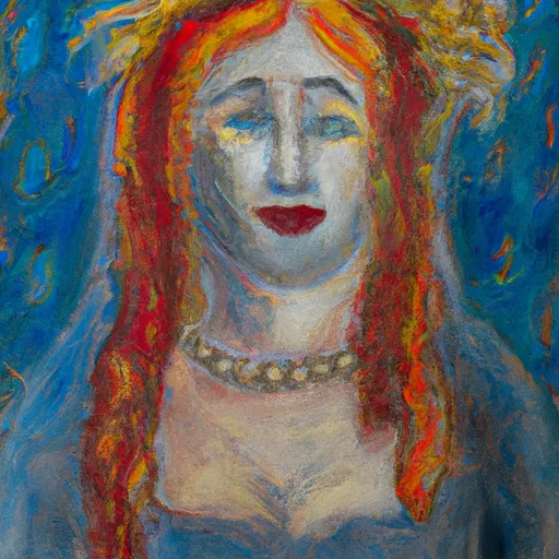 Transformation, Madonna, Change, Surreal, Identity in the style of Monet