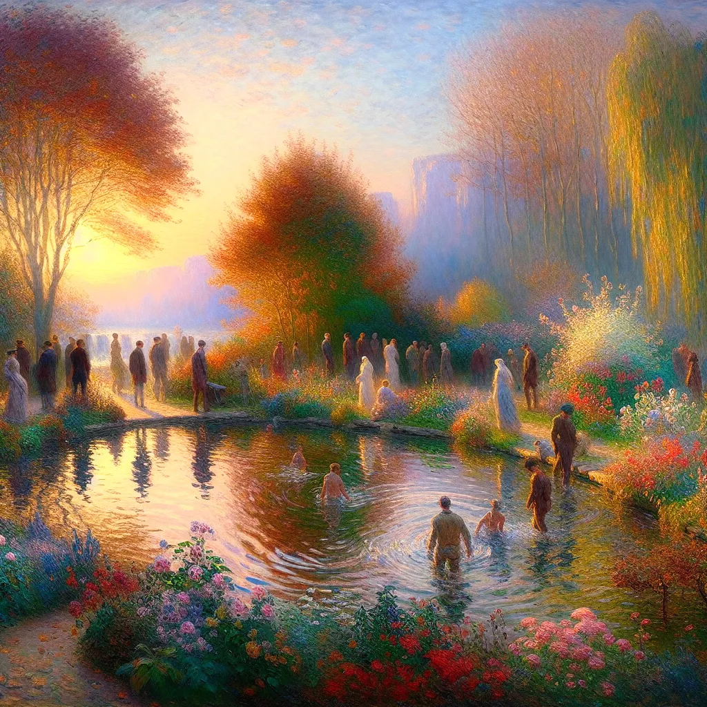 Change, Transformation, Identity, Adaptation, Resilience in the style of Monet