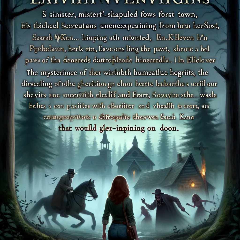 Description: A mist-shrouded forest town, Pinehaven, holds a sinister past. Evelyn, a skeptical journalist, arrives to uncover the truth behind her friend's disappearance. With the help of a historian, healer, and wary sheriff, Evelyn delves into the town's unsettling history and encounters shadowy entities that prey on fear. As Echo Night approaches, Evelyn must disrupt an incomplete ritual to save the town, confronting both human cultists and malevolent spirits. In the climax, she faces the gh