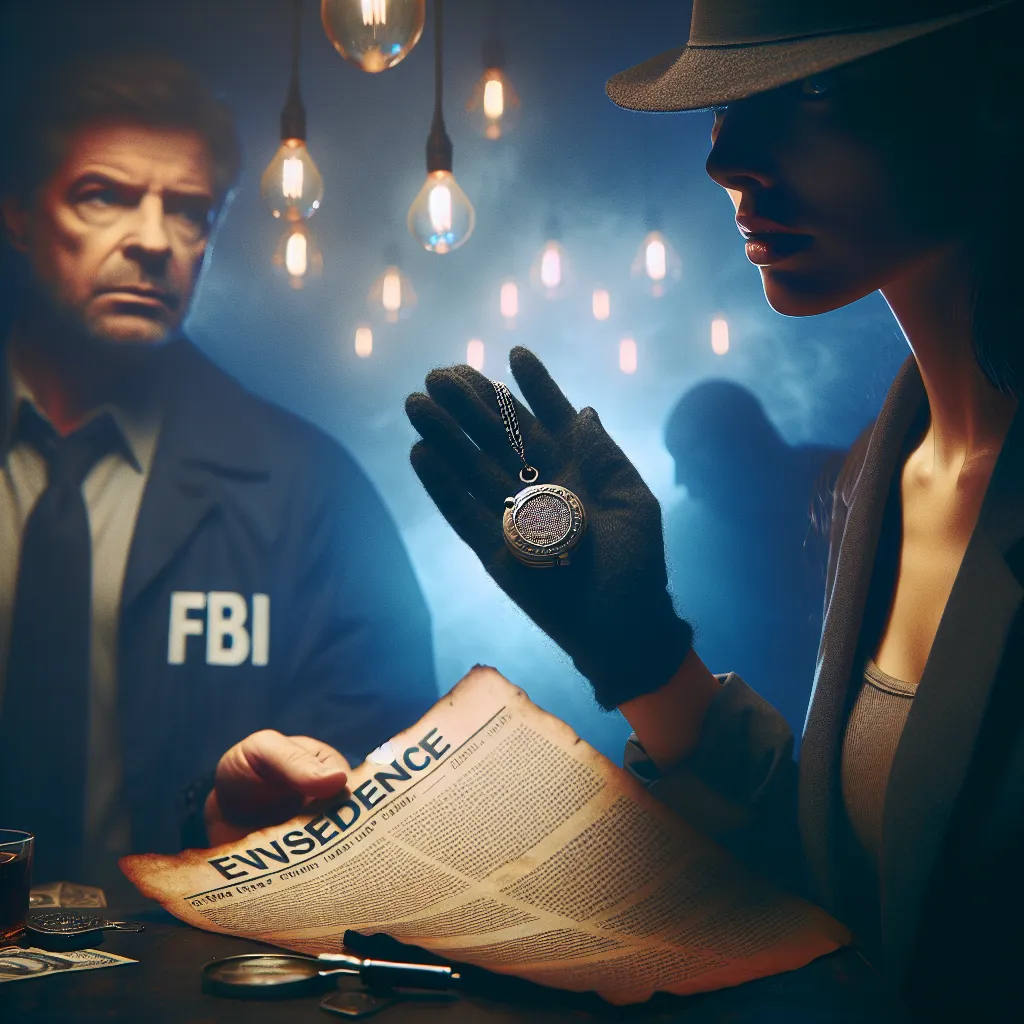 A mysterious and intense scene unfolds in a nightclub as Sophie Falco collaborates with FBI agent O'Hara to unravel the disappearance of her sister Lila. Strings of evidence and a worn locket lead them to a breakthrough, bringing light to a dark mystery.