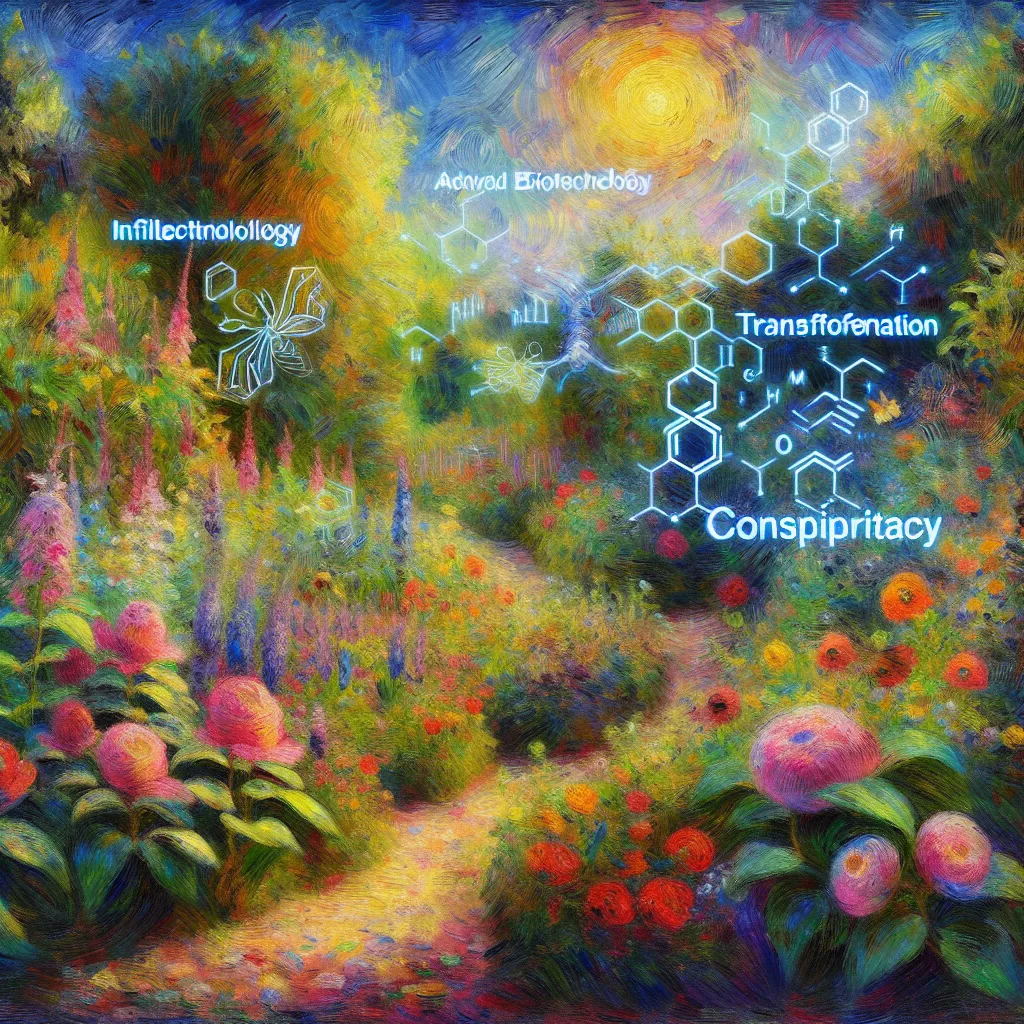 Advanced, Biotechnology, Transformation, Infiltration, Conspiracy in the style of Monet