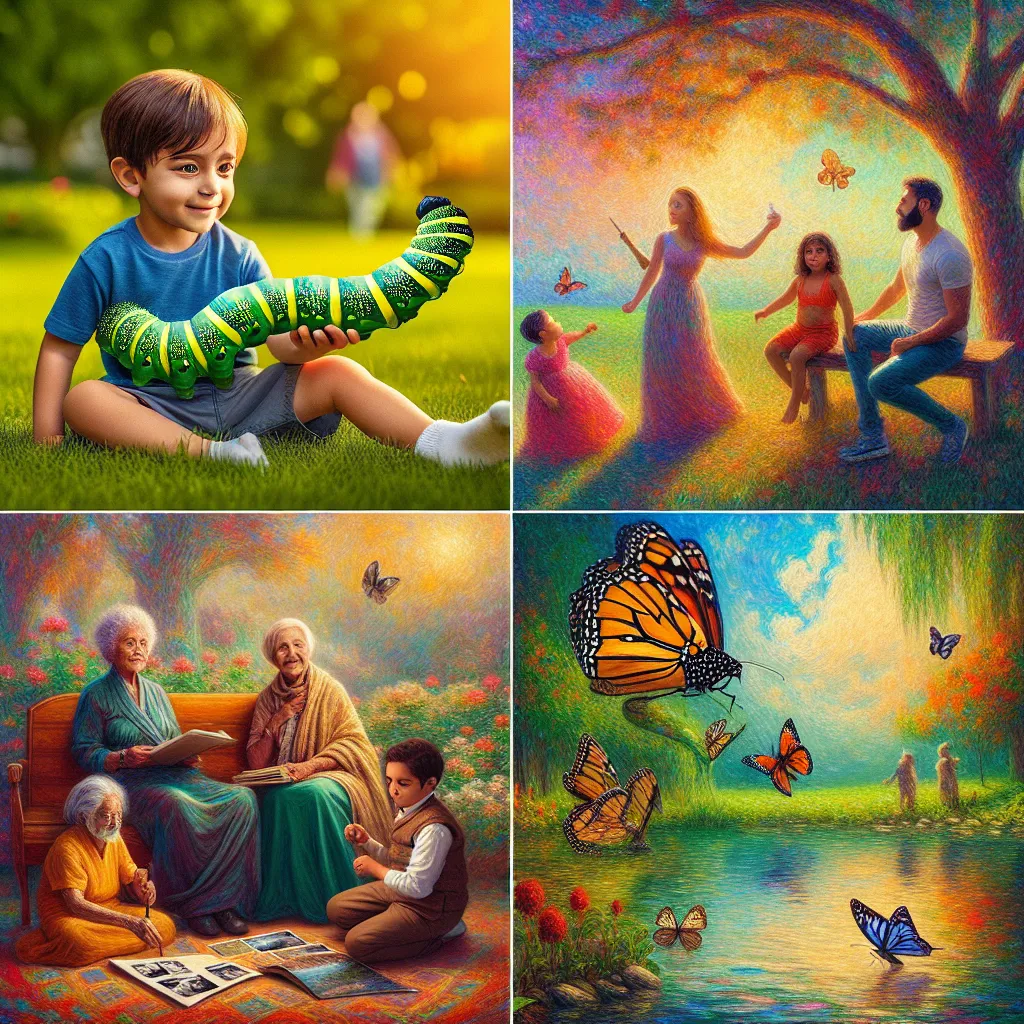 1. Boy
2. Family
3. Transformation
4. Memories
5. Identity in the style of Monet