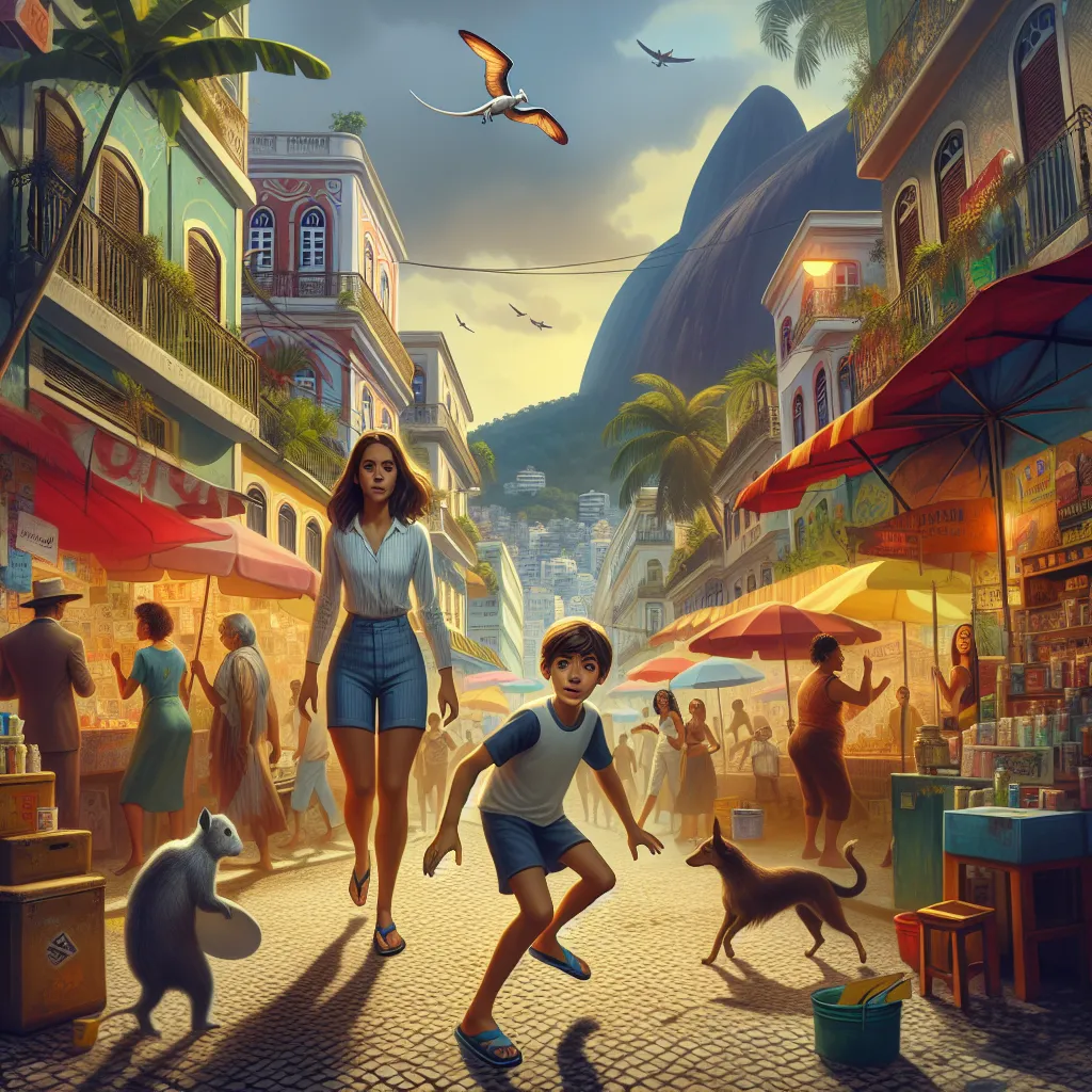 A young boy, Christopher, finds himself lost in Rio de Janeiro after a mysterious encounter with a Brazilian woman named Fabiana. Christopher and Fabiana accidentally switch bodies, leading to a series of alarming events as they struggle to reclaim their identities. Amidst chaos and confusion, the story unfolds against the vibrant backdrop of Rio’s streets, emphasizing themes of family, trust, and the unexpected bond that forms between the two characters.