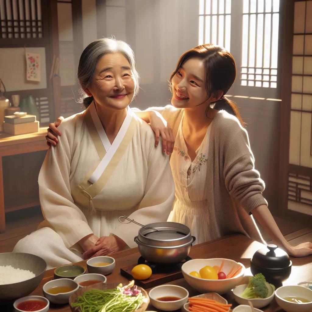 A daughter, Mi-young, returns home to her mother, Sun-hee, who is behaving strangely after a wish granted at the grocery store. Sun-hee decides to distance herself from Mi-young, but a gesture of cooking together brings them closer, leading to shared laughter, understanding, and reconciliation. Through their daily routines, meals, English lessons, and moments of connection, Sun-hee embraces her new life and identity, finding peace and strength in her role as a mother. Each day brings new experie