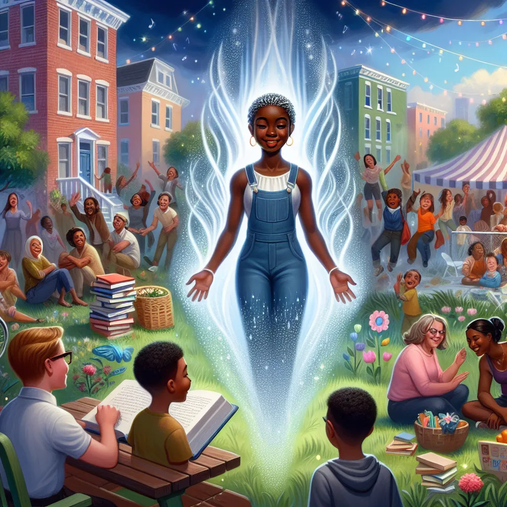 A story about a young boy named Oliver who transforms into a confident black mom through a magical quiz, embracing her new life with love, resilience, and strength, leaving a lasting legacy of unity and compassion in her community.