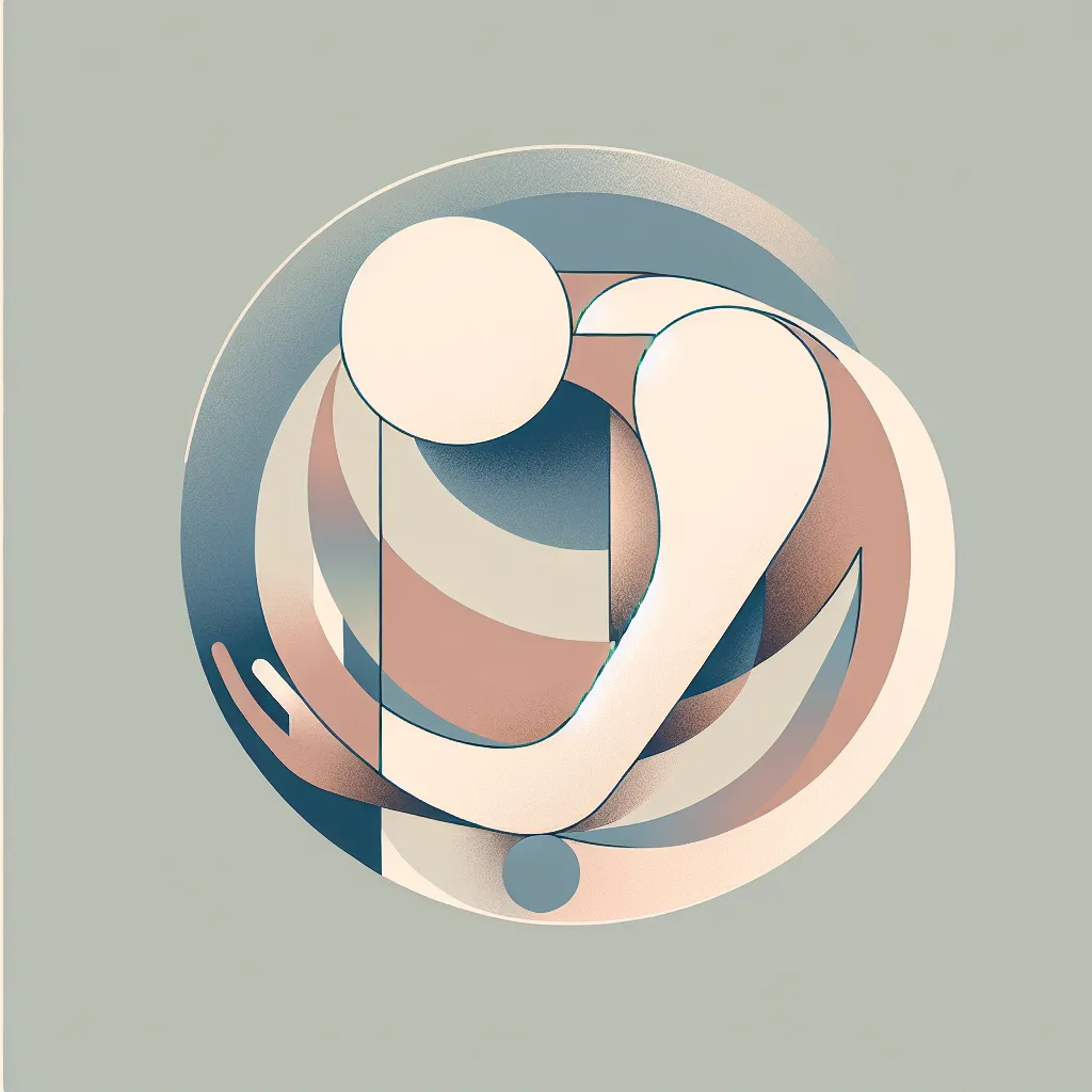 A neutral, abstract image symbolizing inability to assist, with muted colors and unclear shapes.