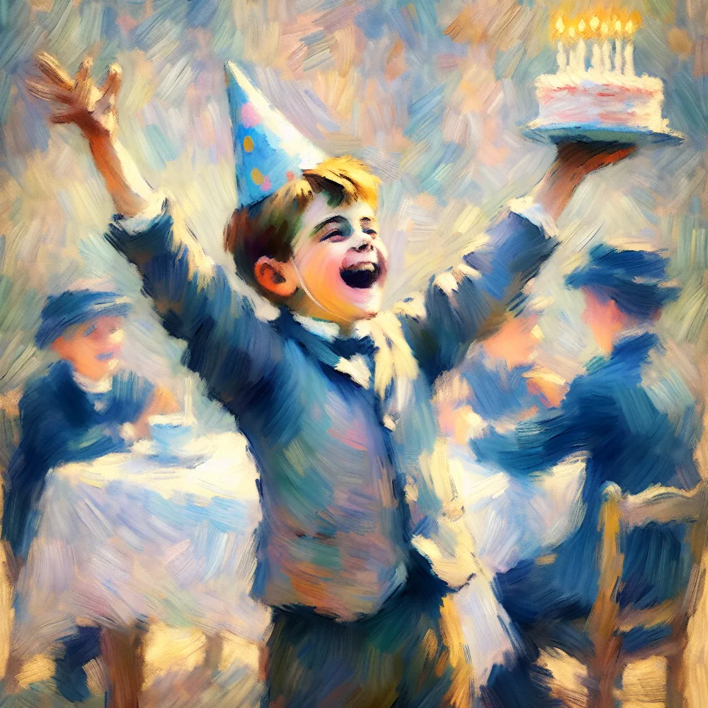 Boy, Birthday, October 12, Height, Weight in the style of Monet