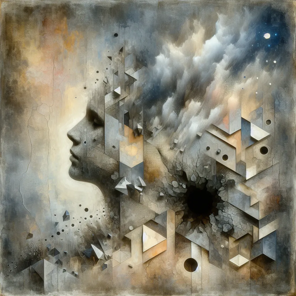 An abstract representation of disappointment and a lack of fulfillment.