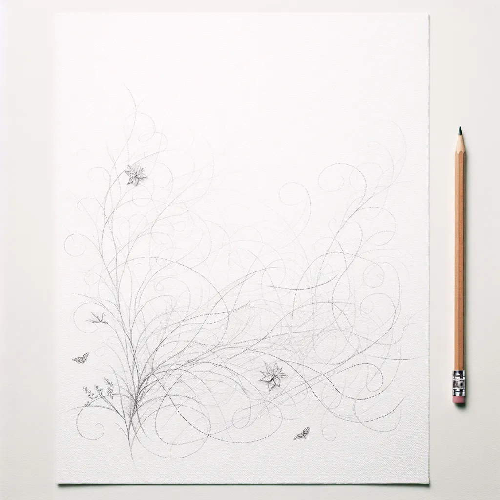 A blank canvas with faint pencil lines, embodying the potential of an unwritten story.