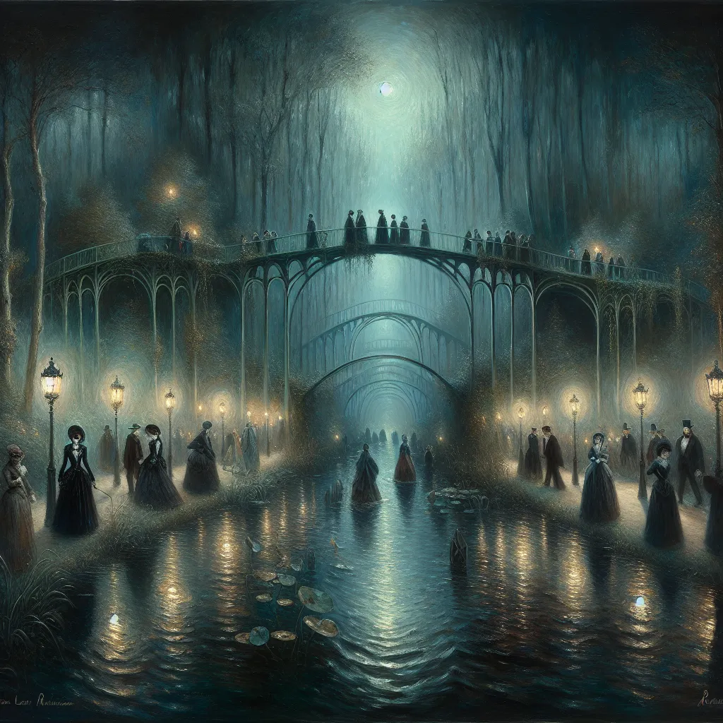 Transformation, Dream, Gender, Gothic, Adventure. in the style of Monet