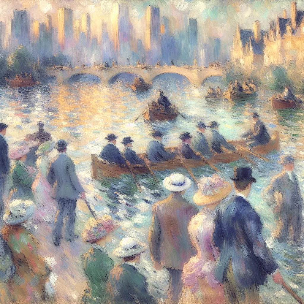 Identity, Transformation, Memory, Journey, Experience in the style of Monet