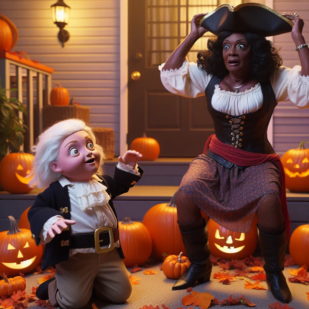 Peter, a seven-year-old boy dressed as a pirate, searches for his missing pirate hat on Halloween night. His excitement turns to shock when he trips and transforms into a 56-year-old woman named LaShondra. Confused and in a new body, LaShondra sets off to find answers while navigating her unfamiliar surroundings. Determined and resilient, she strives to uncover the truth about her situation and find her place in this new reality.