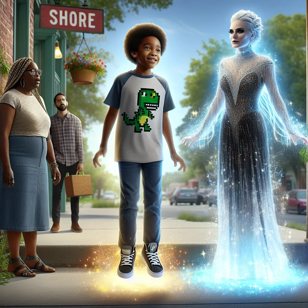 A young boy named Jackson Tyler Reed, clad in a pixelated dinosaur t-shirt and light-up sneakers, gets mysteriously transformed into a tall, silver-haired woman named Ekaterina Sokolov while out with his mom, Cassandra, in a neighborhood store. Confusion, tears, and identity crisis ensue as Jackson navigates his new reality, shedding his old self for good.