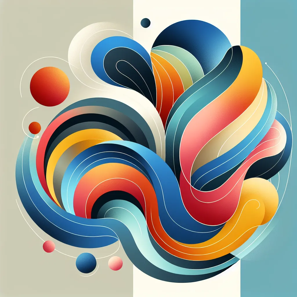 A simple and elegant background with abstract shapes and colors representing a variety of emotions and perspectives.