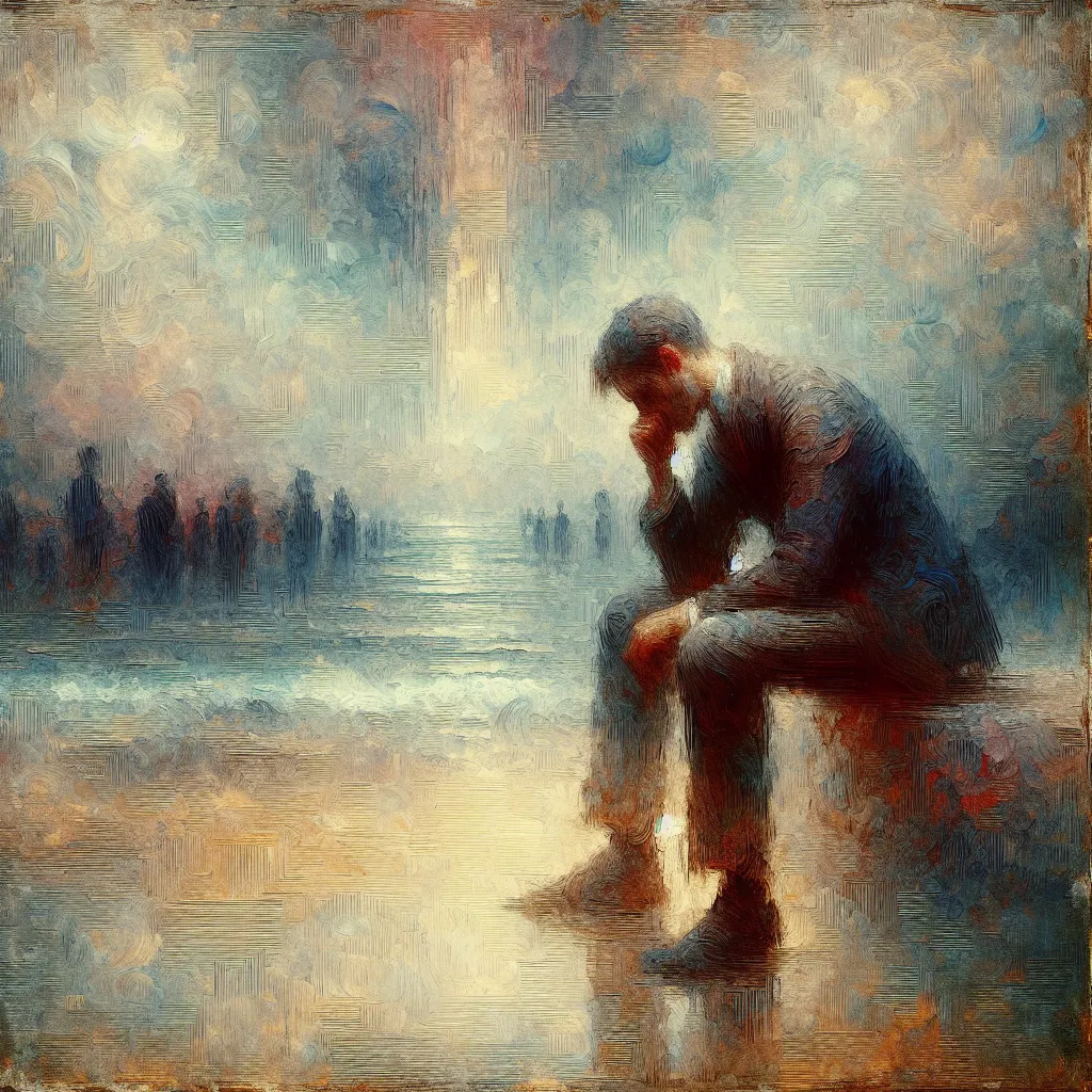 Apology, Inability, Assistance, Disappointment, Unfulfilled in the style of Monet