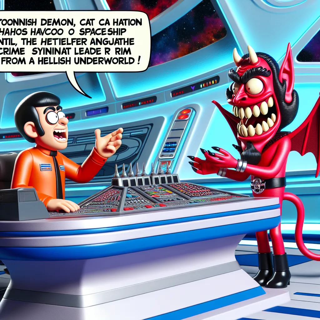 A humorous sci-fi crossover story blending "Helluva Boss" and "Star Trek: Enterprise," featuring demon hitman Blitzo causing chaos onboard the Enterprise until Captain Archer negotiates a deal with Don Lucifero from Hell's United Crime Syndicate.