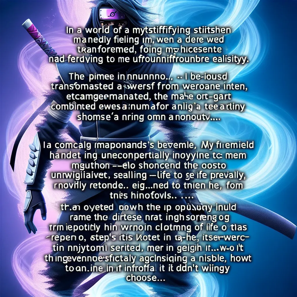 A gender-bending horror tale unfolds as Naruto is transformed into Naruko against their will, surrounded by friends who seem oblivious to the drastic change. The once-familiar world unravels as reality warps to accommodate the new existence, leading Naruko towards an unsettling acceptance of a life they never asked for.