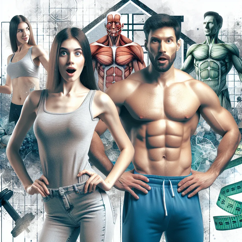 The image accompanying this story could feature two individuals, one in a fit and toned body, and the other in a more everyday body. They could be standing side by side, with a surprised and amused expression on their faces. The background could show elements of both a gym and a home, representing the body swap scenario.