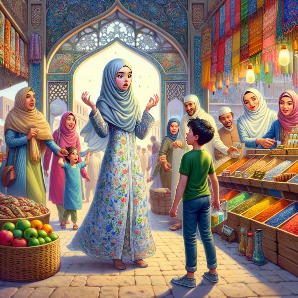 A young boy named Asher suddenly finds himself in the body of Yasmina, a Muslim woman shopping with her family. As confusion and panic set in, he grapples with his new form, clothing, and surroundings, desperate to return to his own body.