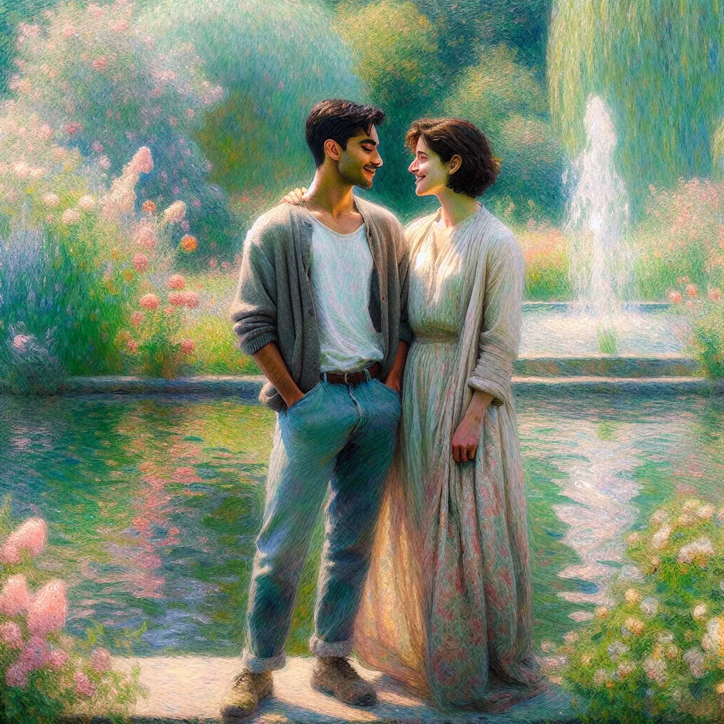 Curves, Friendship, Body-swap, Identity, Instagram in the style of Monet