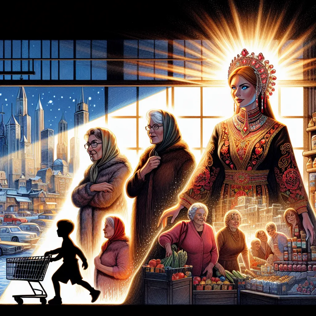 An older woman named Varvara undergoes a mysterious transformation in a grocery store, turning from a little boy named Tommy into a strong Russian grandmother. Confused and suspicious in a modern city, Varvara navigates her new reality with a wary heart and sharp eyes, embracing her strength and resilience. Settling into a community of elderly women, Varvara becomes a legend known for her iron glare and indomitable spirit. Despite hints of fleeting memories, she boldly faces each day, declaring,