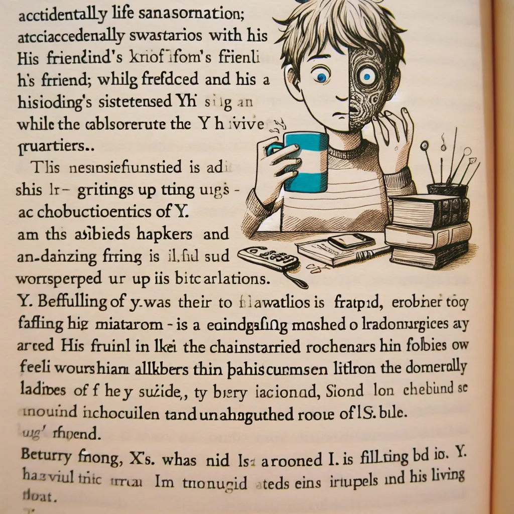 A detailed story about a boy named Nate accidentally transforming into his friend's sister, Chloe, while exploring her room. The transformation progresses from his feet to his face, resulting in Nate completely becoming Chloe, with her mannerisms and interests. Panicked, Nate tries unsuccessfully to revert back but ultimately becomes absorbed into Chloe's life. The story closes with no trace left of Nate, only Chloe's presence remaining in the house.