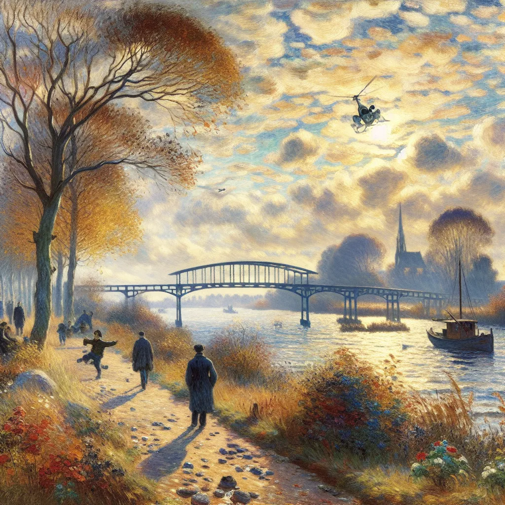 Transformation, Identity, Family, Memories, Acceptance in the style of Monet