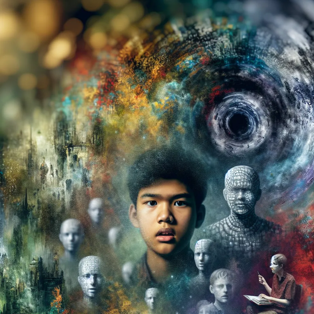 A surreal, intense psychological horror story about a boy trapped in a girl's body, titled "The Face That Cannot See." Ash navigates Yasuna's life, feeling alien in his new skin, forced into an existence that denies his true identity. In a world where faces blur and familiar features vanish, Ash's struggle for authenticity and freedom intensifies.