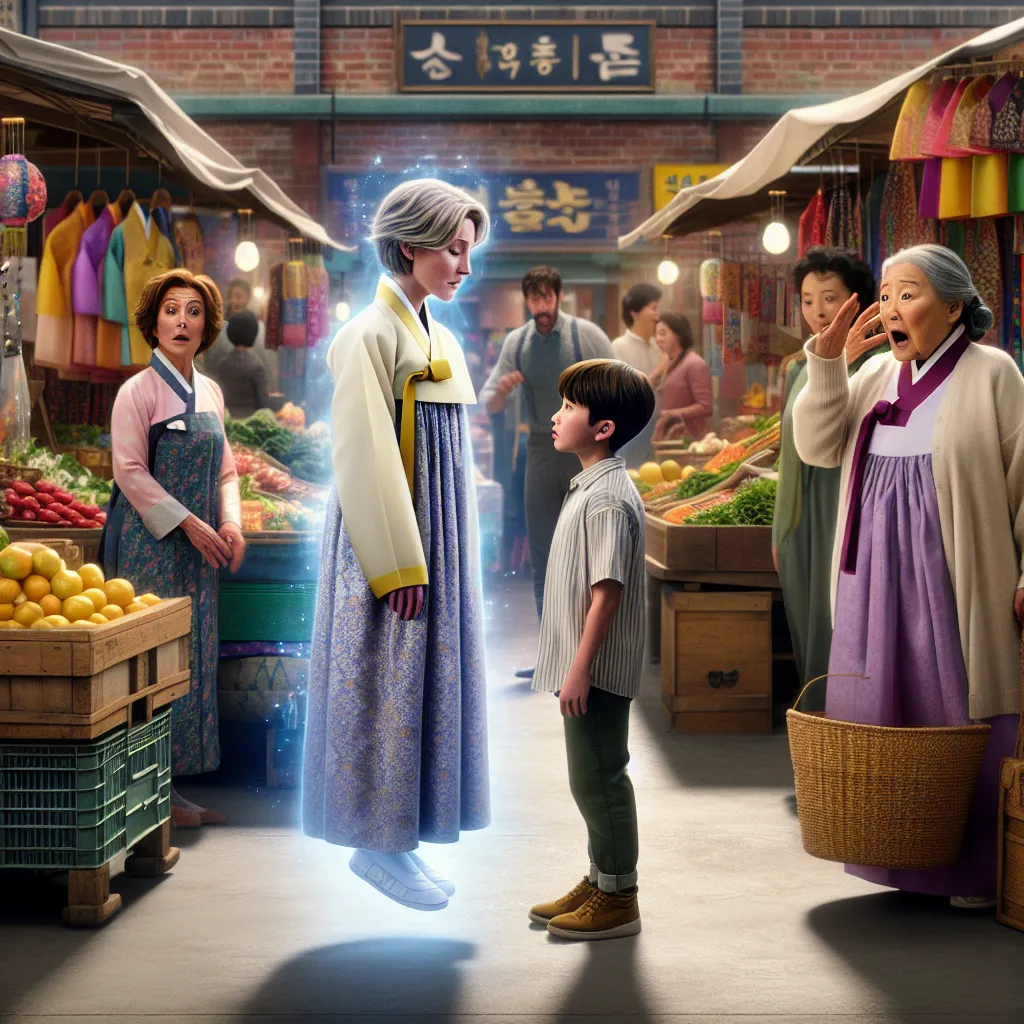 A young boy named Max Carter suddenly finds himself transformed into the body of Mrs. Kim, an older Korean woman, while shopping with his mother and grandmother. As the story unfolds, Max must navigate his new identity, body, and language skills, all while trying to find a sense of belonging and understanding in this unexpected situation.