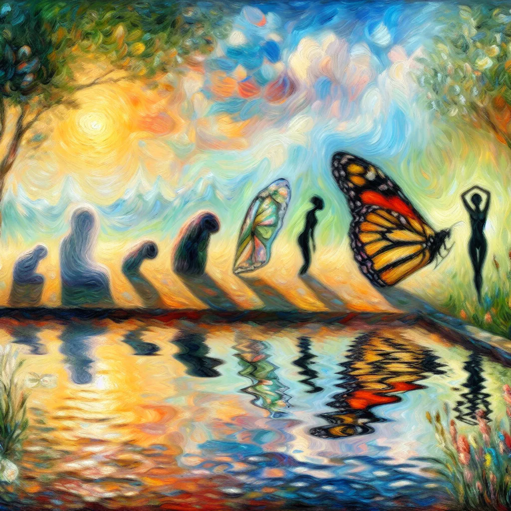 Transformation, Swap, Identity, Adapting, Memory in the style of Monet