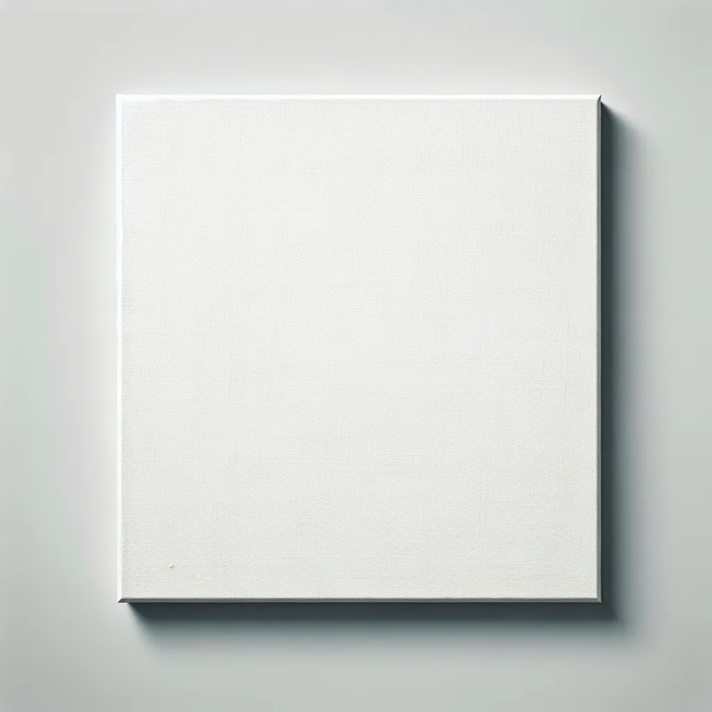 Description for the image: A blank white canvas symbolizing the interruption or cancellation of a story, with a sense of incomplete narrative.