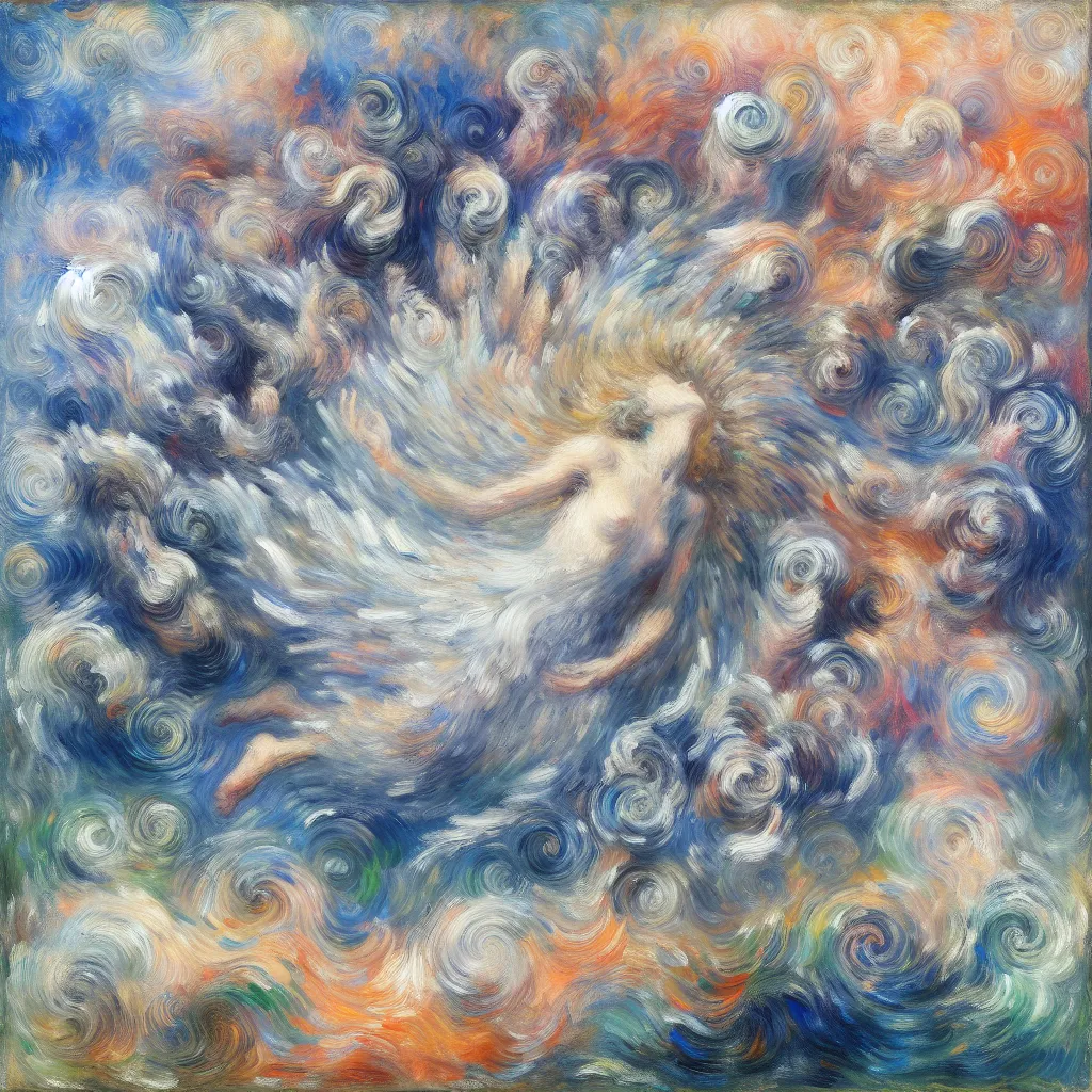 1. Dream
2. Transformation
3. Confusion
4. Identity
5. Perception in the style of Monet