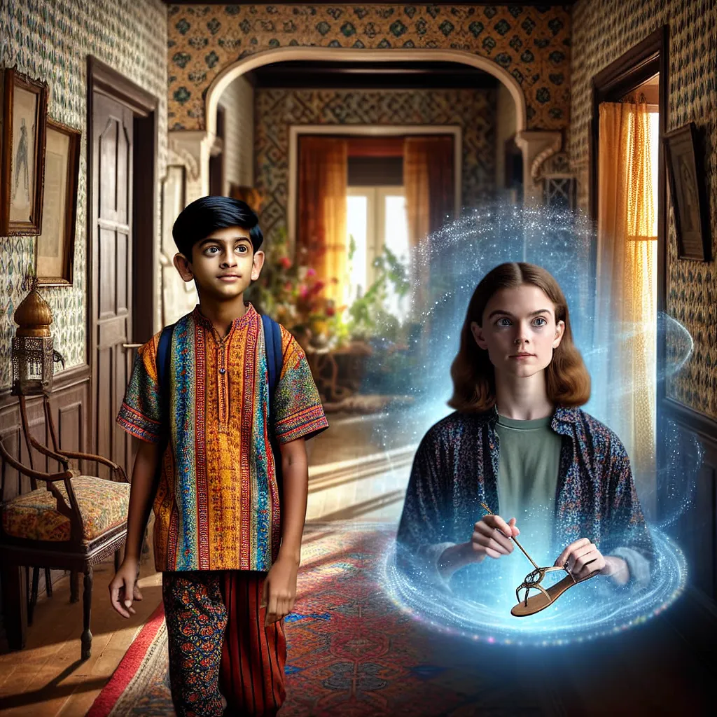 A young boy named Adrian, age five, plays in his grandmother's hallway but becomes transfixed by a pair of feminine sandals that mysteriously transform him into a 16-year-old girl named Sophia Bell. As Sophia navigates her new reality, she grapples with unfamiliar surroundings, memories, and a shifted identity.