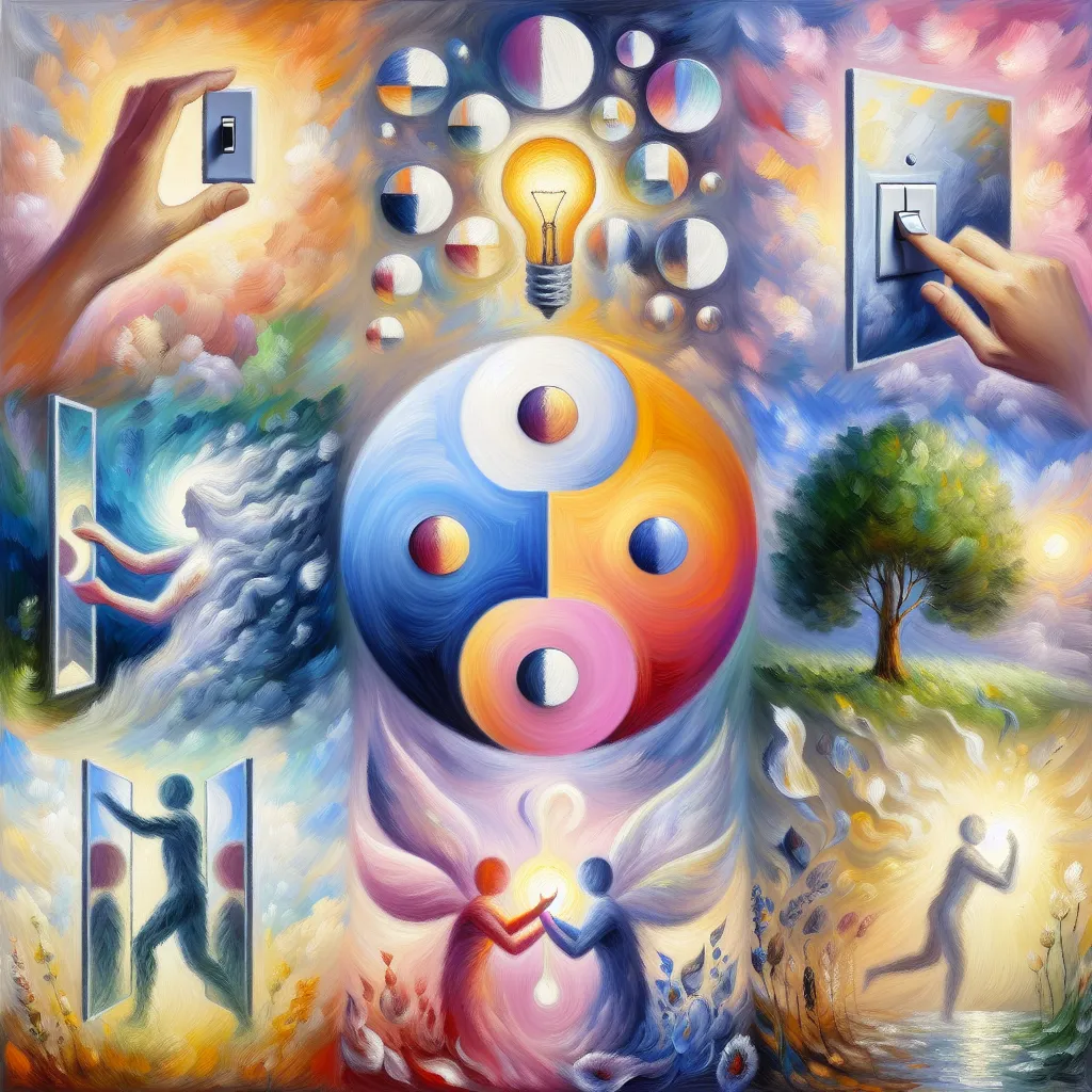 1. Switch
2. Transformation
3. Identity
4. Permanence
5. Acceptance in the style of Monet