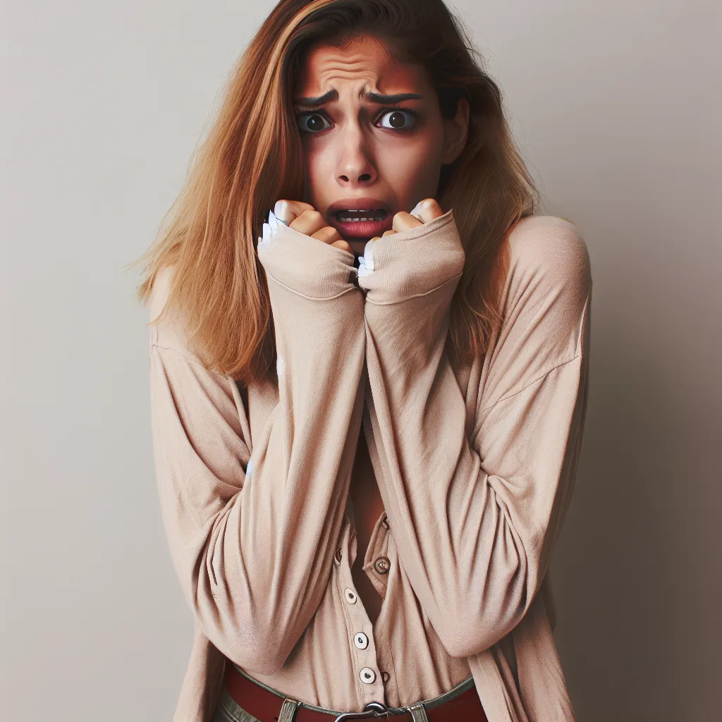 Michelle en bragas asustada | Write (with AI)