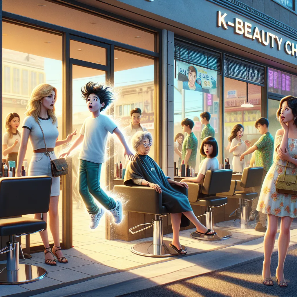A young boy named Oliver Alan Foster, his mother Jenna, and grandma Patricia visit a Korean hair salon named "K-Beauty Chic" on a sunny day. Inside, Oliver's experience takes a mysterious turn as he floats out of his body—and into Madison Grace Taylor's. Now in Madison's body, Oliver navigates his new form with curiosity and confusion, experiencing the salon through a fresh perspective. With each step, Oliver grapples with his altered reality, wondering how to return to his own body. In this tra