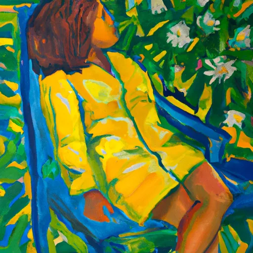 Transfomation, Identity, Memories, Mel B, Self-discovery in the style of Monet