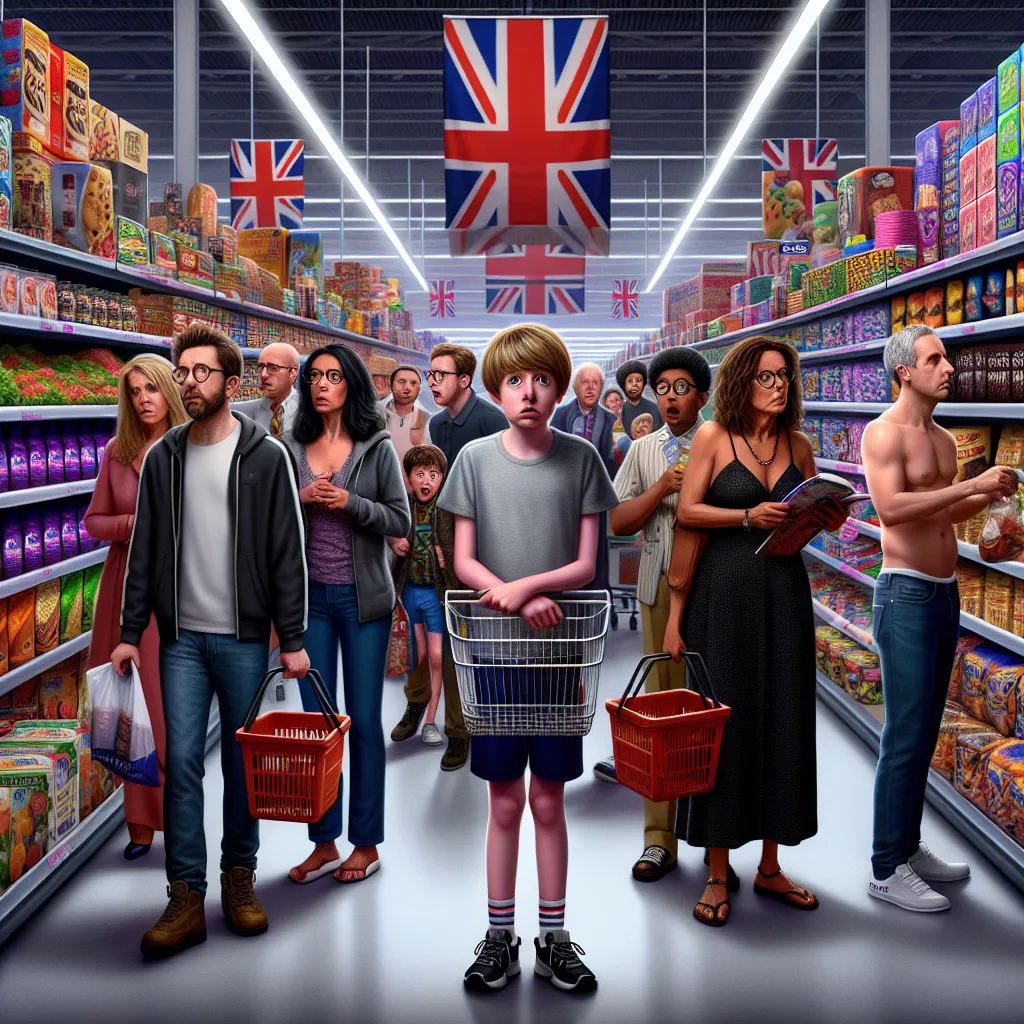 A young boy named Elliot mysteriously swaps bodies with a woman named Charlotte, one of a group of British friends shopping in an American supermarket. As Charlotte's friends remain oblivious, Elliot struggles to navigate this unexpected and bewildering situation.