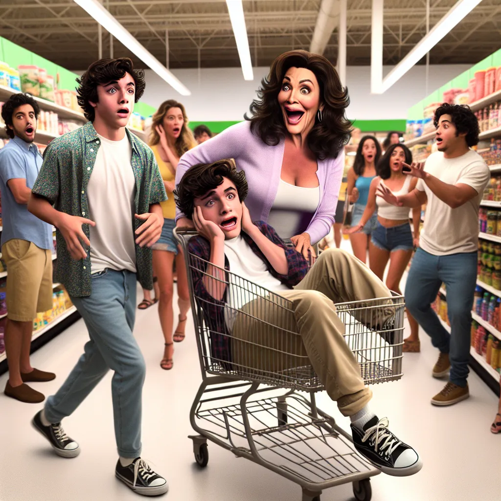 A young boy named Ethan swaps bodies with his friend's Hispanic mother, Maria, in a supermarket. Maria revels in her newfound youth while Ethan struggles with the unfamiliarities of Maria's body and life. His friend Mateo tries to navigate the situation as onlookers watch the chaotic scene unfold.