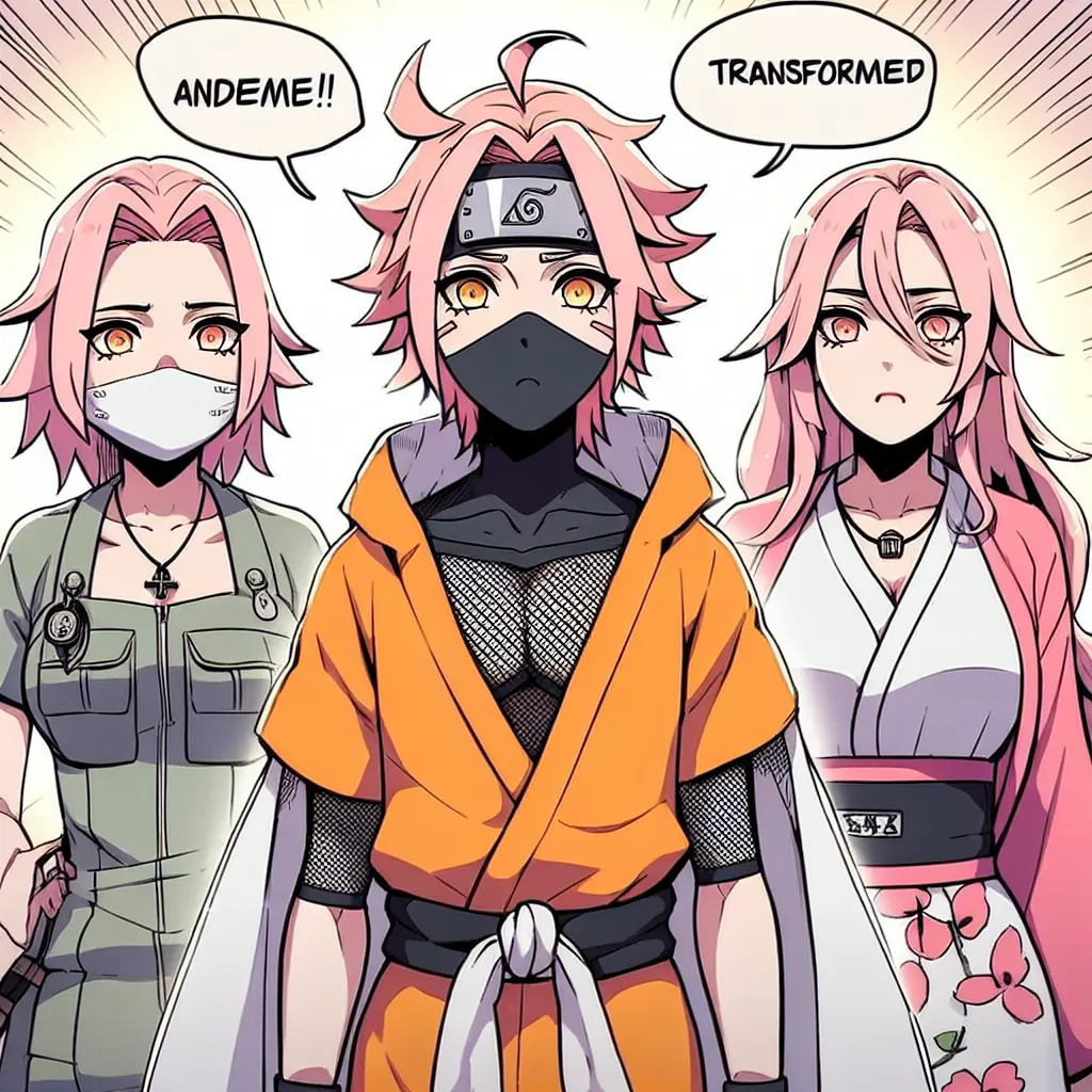 A female version of Naruto, known as Naruko Uzumaki, finds herself transformed by a mysterious magic. Her friends Sakura and Ino remain oblivious to the change, treating her as if she had always been female. Naruko struggles to accept her new identity but realizes she must adapt to this new reality.
