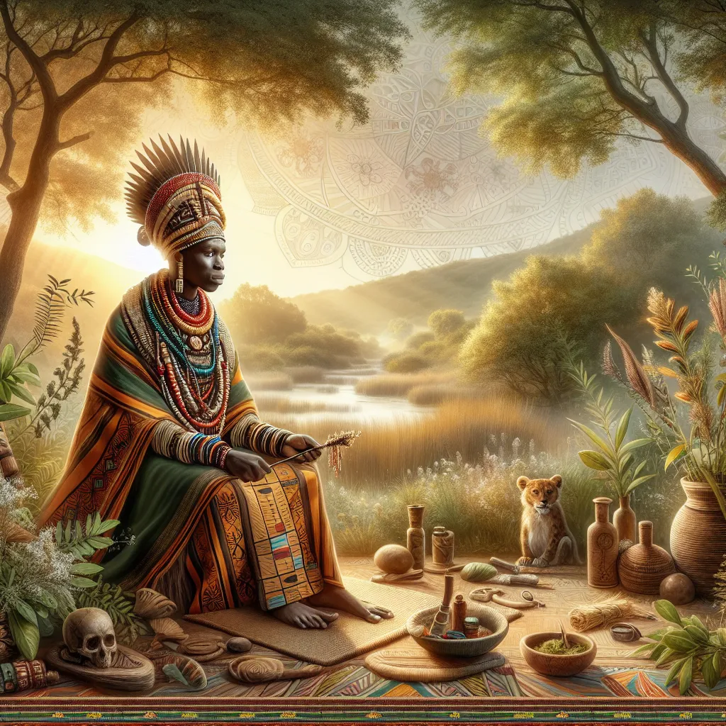 This is an article titled "Sangoma Wisdom: Healing Traditions for Wellness" in the genre of Health & Wellness. It explores the role of Sangomas in traditional and spiritual healing within communities in South Africa.