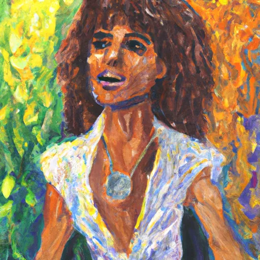 Jacob, Whitney Houston, Transformation, Music, Fame in the style of Monet