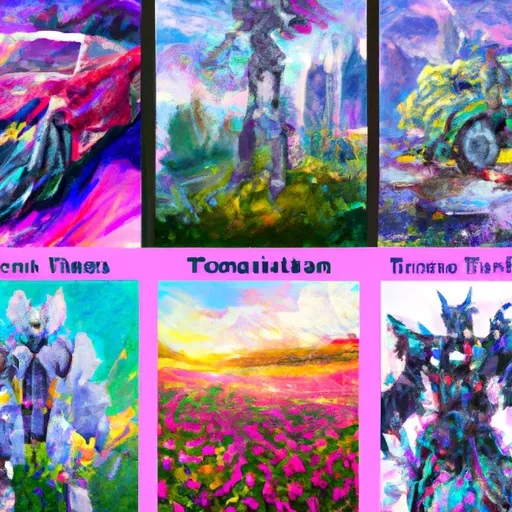 1. Transformation  
2. Hazbin Hotel  
3. Transformers  
4. Cybertron  
5. Identity in the style of Monet